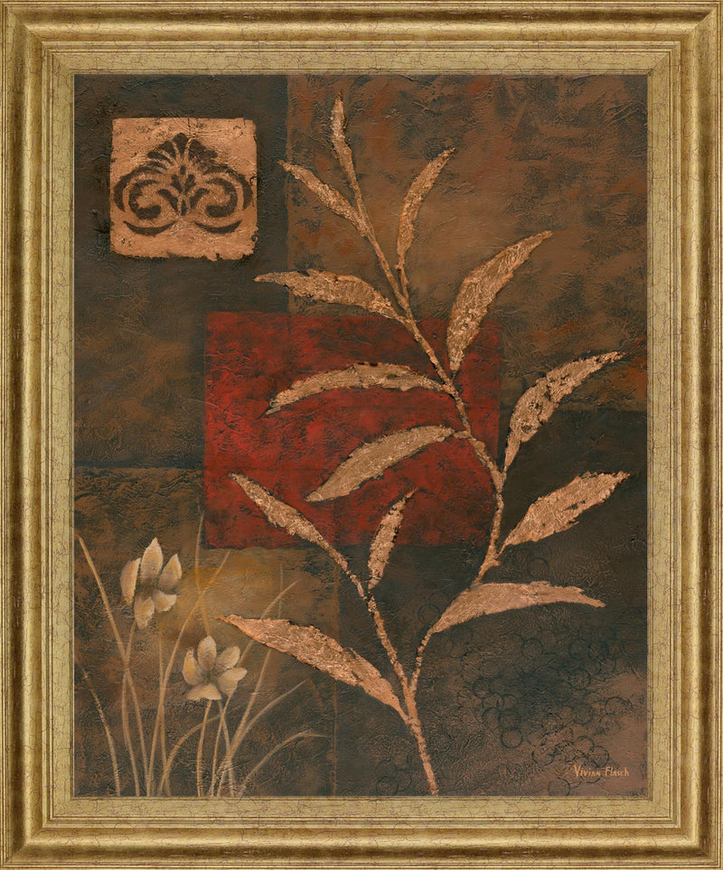 Bronzed Botanical - 28" x 34" Framed Wall Art