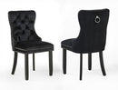 Arabella Accent Chair Black Velvet