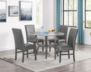 JUDSON 5-PK DINING SET GLITTER GREY - Austin's Furniture Depot (Austin,TX)