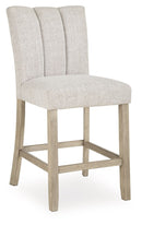 Larawyn - Upholstered Barstool (Set of 2) - Bisque - Austin's Furniture Depot (Austin,TX)