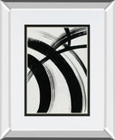 Spontaneous I By Farida Zaman Mirrored Frame - Black