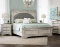 Steve Silver Highland Park Queen Panel Bed in Cathedral White