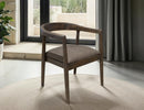 Natural Teca - Wooden Armchair - Quartersawn Oak / Marooned Brown