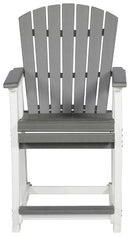 Transville - Barstool (Set of 2) - Gray / White