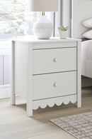 Hallityn - Two Drawer Night Stand - White