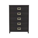Tobias - 5-Drawer Chest - Black