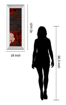 Eliose By Elizabeth Medley - Mirror Framed Print Wall Art - Red