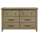 Hazlewood - 6-Drawer Bedroom Dresser Cabinet - Vineyard Oak
