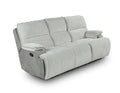 Steve Silver Cyprus Manual Reclining Sofa in Two-Tone Cloud