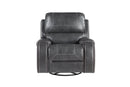 Steve Silver Keily Manual Swivel Glider Recliner in Dove Grey