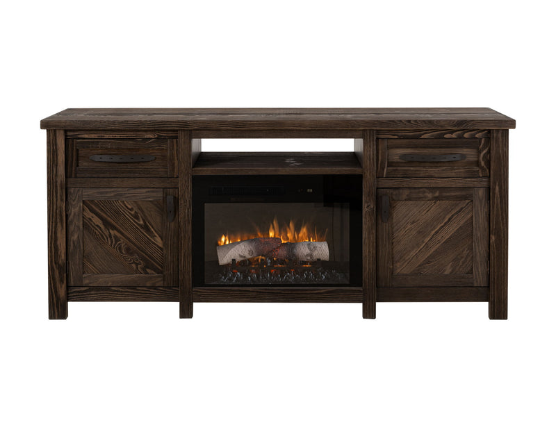 Dutton - TV Stand For Electric Fireplace - Rookwood Brown