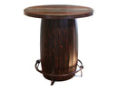 Antique Bistro Table Barrel Design
