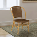 Lexley - Woven Rattan Dining Side Chair (Set of 2) - Brown