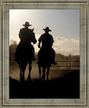 Dust Trail Sundown - 28" x 34" Framed Wall Art