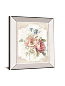 Cottage Garden IV On Wood By Danhui Nai - Mirror Framed Print Wall Art - White