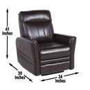 Coachella - Dual Power Reclining Chair - Brown