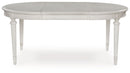 Montelaine - Oval Dining Room Extension Table - Antique White