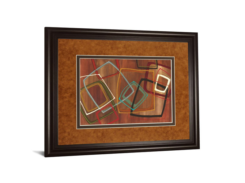 Twenty Tuesday Il By Jeni Lee - Framed Print Wall Art - Dark Brown
