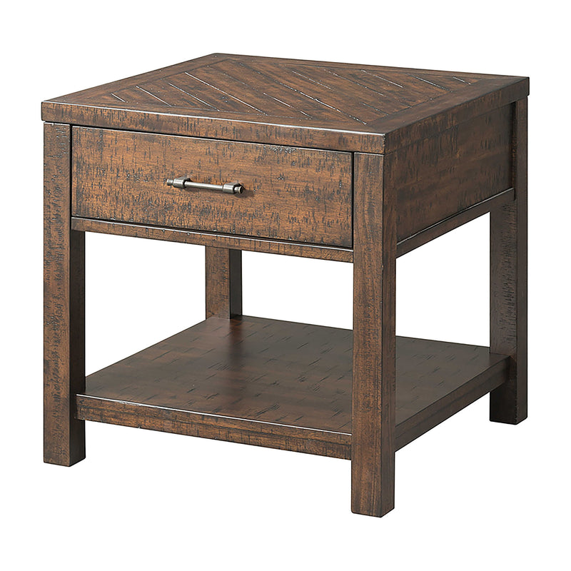 Jax - 3 Piece Occasional Table Set (Lift Top Coffee & Two End Tables) - Cherry