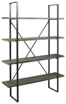 Gilesgrove - Bookcase - Black / Gray