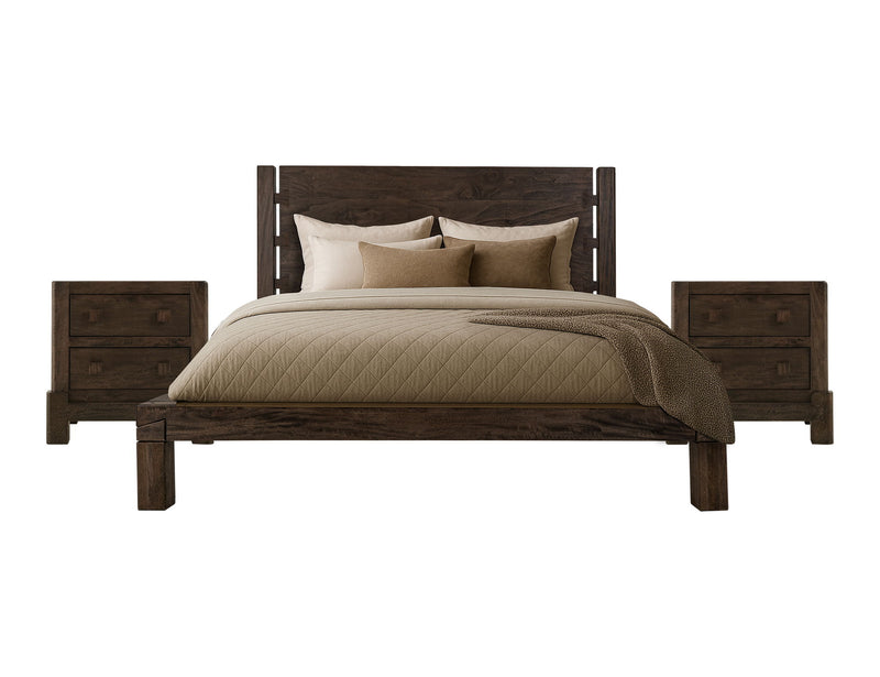 Dark Atenas - 2-Drawer Nightstand - Brown