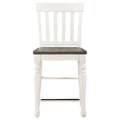 Steve Silver Joanna Counter Chair in Two-tone Ivory and Mocha (Set of 2)