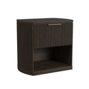 Sylvie - 1-Drawer Nightstand With Touch Light LED - Dark Brown