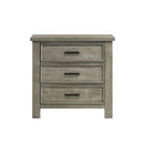 Sullivan - 3-Drawer Nightstand - Drift Gray