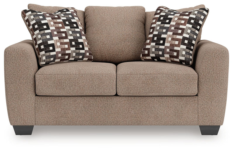 Triston-Peaks - Suede - Loveseat