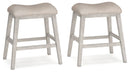 Skempton - Upholstered Stool (Set of 2) - White