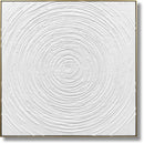 Iced Ripple Spiral - 39" x 39" Framed Wall Art