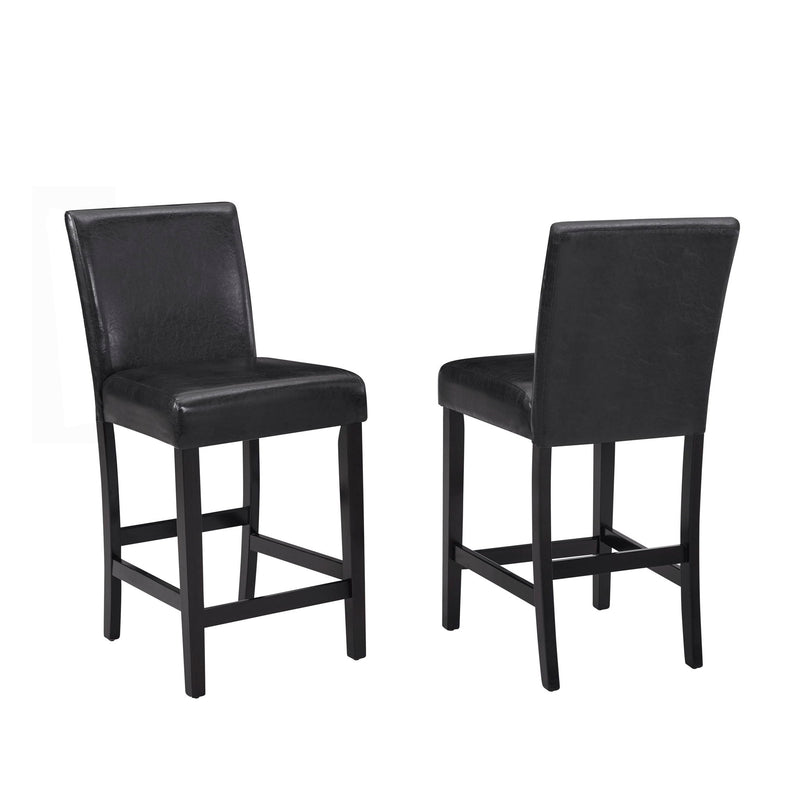 Lennon - 5 Piece Counter Height Table Set - Black / White