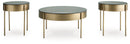 Jettaya - Occasional Table Set (Set of 3) - Brushed Brass