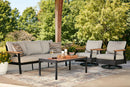 Carmel Highlands - Sofa, Chairs, Table Set (Set of 4) - Dark Brown