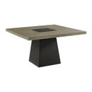 Jemma - Square Dining Table - Gray / Dark Espresso