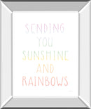 Lets Chase Rainbows VI By Jenaya Jackson - Mirror Framed Print Wall Art - White