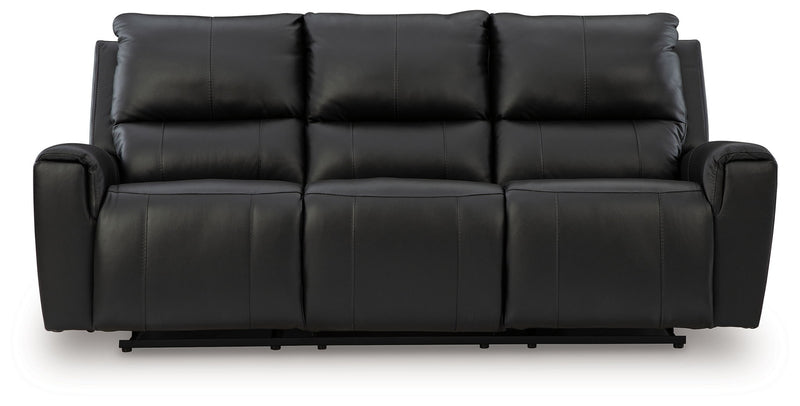 Glossmore - Black - Reclining Sofa