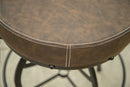 Adjustable Swivel Stool - Brown