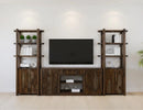 Black Balam Wall Unit with Electric Fireplace Insert
