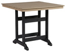 Fairen Trail - Square Counter TBL w/Umb OPT - Black / Driftwood