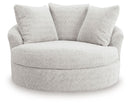 Cuddle Plush - Oversized Swivel Accent Chair - Arctic