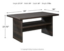 Easy Isle - RECT Multi-Use Table - Dark Brown / Beige