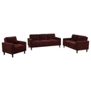 Ruth - Upholstered Track Arm Sofa Set