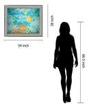 Coral Reef Dance - 28" x 34" Framed Wall Art
