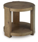 Flangren - Round End Table - Light Brown - Austin's Furniture Depot (Austin,TX)