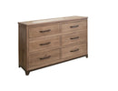Natural Parota 6 Drawers, Dresser
