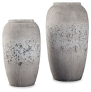 Dimitra - Vase Set (Set of 2) - Brown / Cream