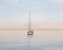 Quiet Morning Sail I By Elizabeth Medley (Framed) (Small) - Light Blue
