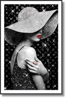 Silver Allure Portrait - 47" x 32" Framed Wall Art