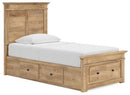 Makidern - Panel Storage Bed With Under Bed Storage Unit And Storage Footboard - Austin's Furniture Depot (Austin,TX)